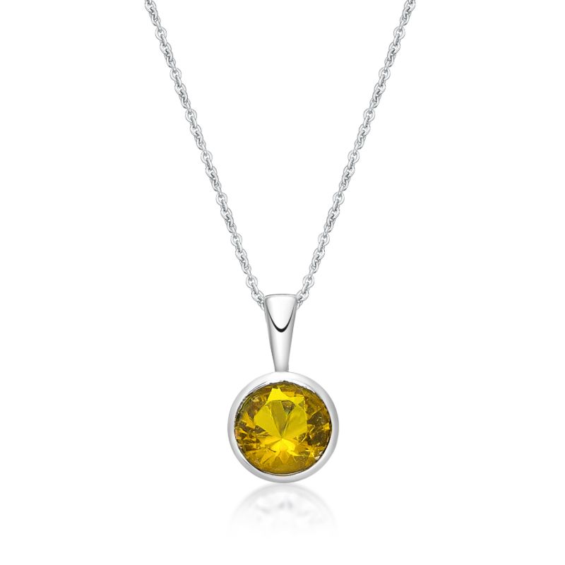 Picture of NOVEMBER, 5mm BEZEL PENDANT with CHAIN